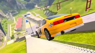 Cars Vs Stairs Beamng Drive Gameplay