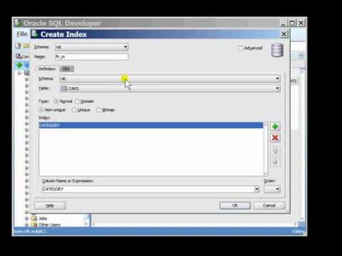 Oracle SQL Tutorial   Creating an Index   YouTube