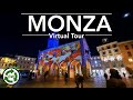 Monza, Italy - Walking tour | Street Christmas Decoration | 4K Ultra HD