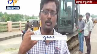 The Road Sinking | On Bride After Five Years Construction | in Kothagudem