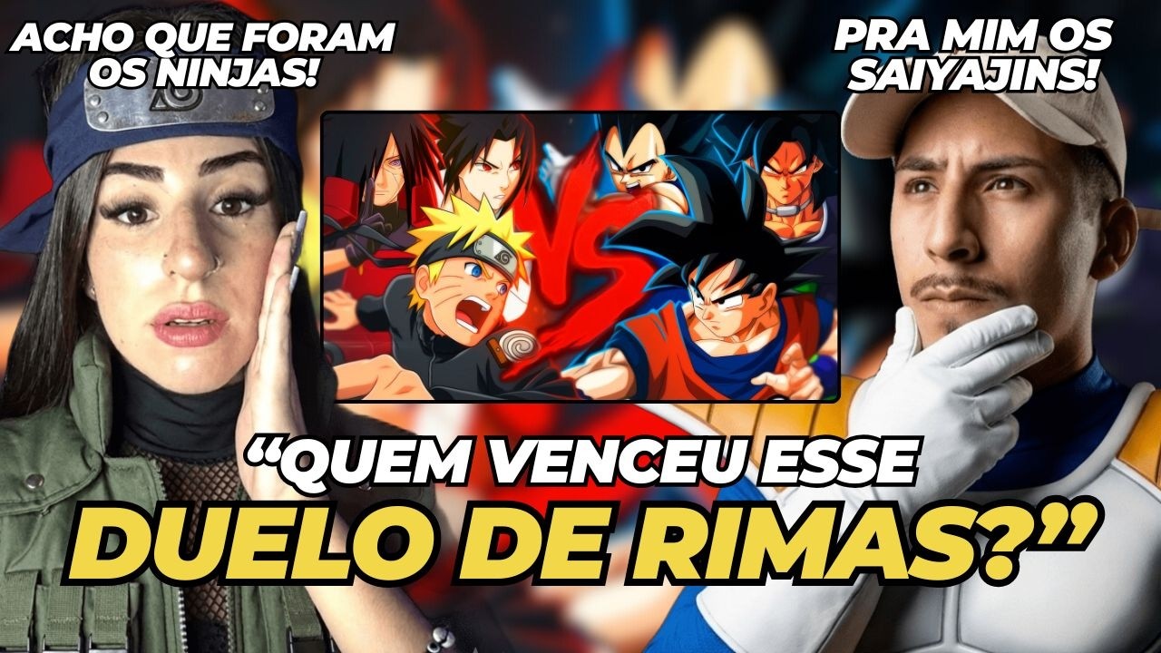 (QUEM VENCEU?) | Ninjas VS. Saiyajins | Combate de Rimas (Prod. Micael) | REACT