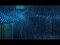 Sleep Deeply to Recharge with Driving Rain & Powerful Thunder Sound on a Tin Roof at Rainstorm Night