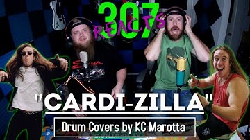 Cardi-Zilla -- Drum Covers by KC Marotta -- WHAT THE F***?! 😲🤘 -- 307 Reacts -- Episode 261