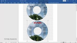 How to design a DVD CD Label in any version of Microsoft Word even without the Avery DVD Template