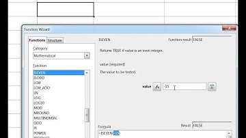 OpenOffice Calc functions: ISEVEN, ISODD