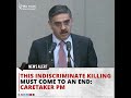 Caretaker PM Denounces Israeli Military's Actions as 'Children's Holocaust'