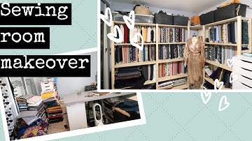 Sewing Room Makeover!! PT. 1 FABRIC ORGANISATION