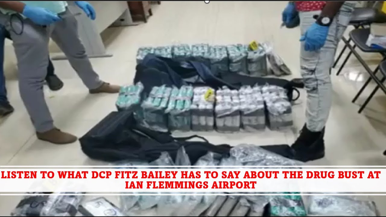 DRUG BUST AT IAN FLEMING AIRPORT - YouTube