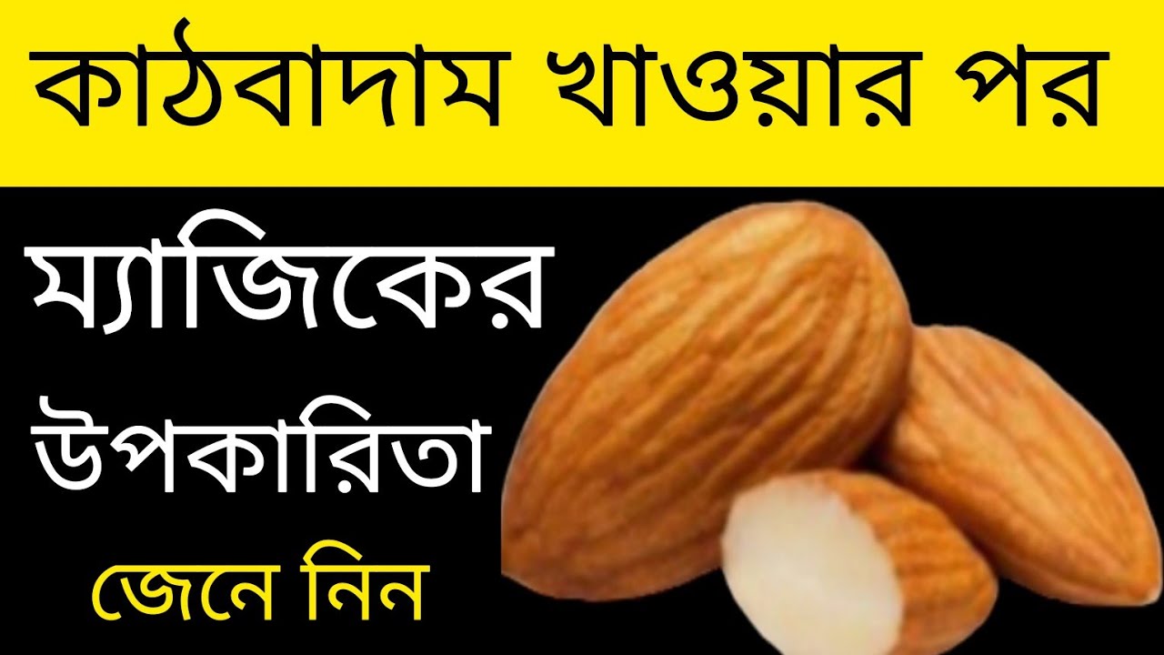 প্রতিদিন কাঠবাদাম খাওয়ার নিয়ম ও উপকারিতা কি ? Almonds Health Benefits