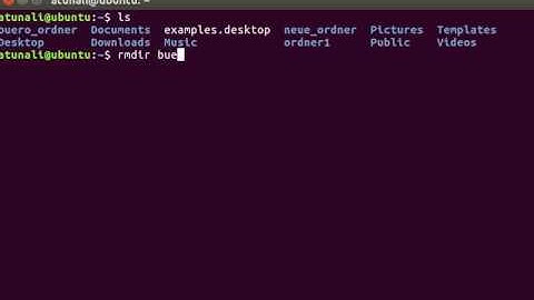 Linux Ubuntu Basics: Ordner über das Terminal löschen