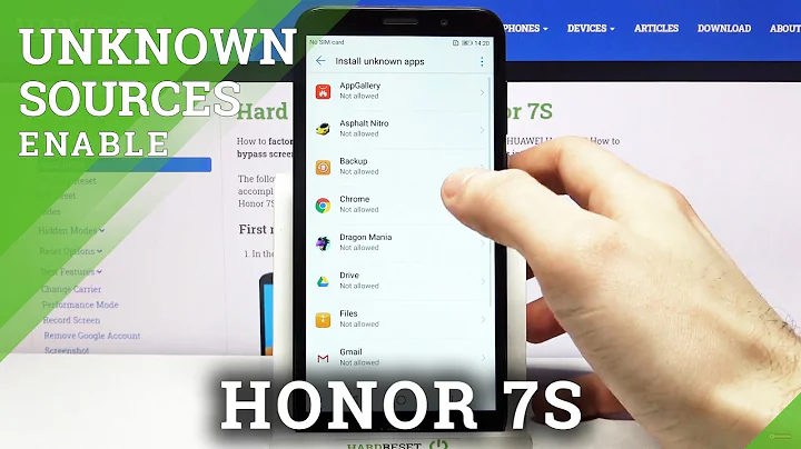How to Allow HONOR 7S to Download Apps From Unknown Sources – Install Apps From Browser