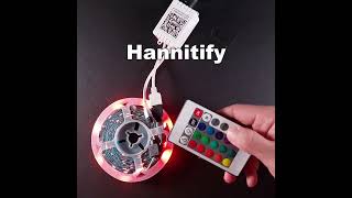 Заказать на OZON: Светодиодная лента Hannitify 5м, 30 LED/m RGB, IP20, 12В, многоцветная, Bluetooth