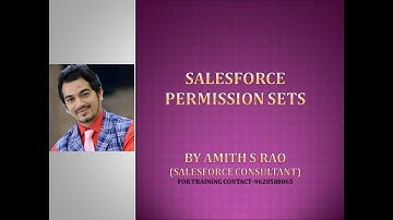 Permission Sets on Salesforce [HD] - SFDC Lightning