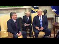 President Trump Hosts a Photo Opportunity with President Mirziyoyev of the Republic of Uzbekistan