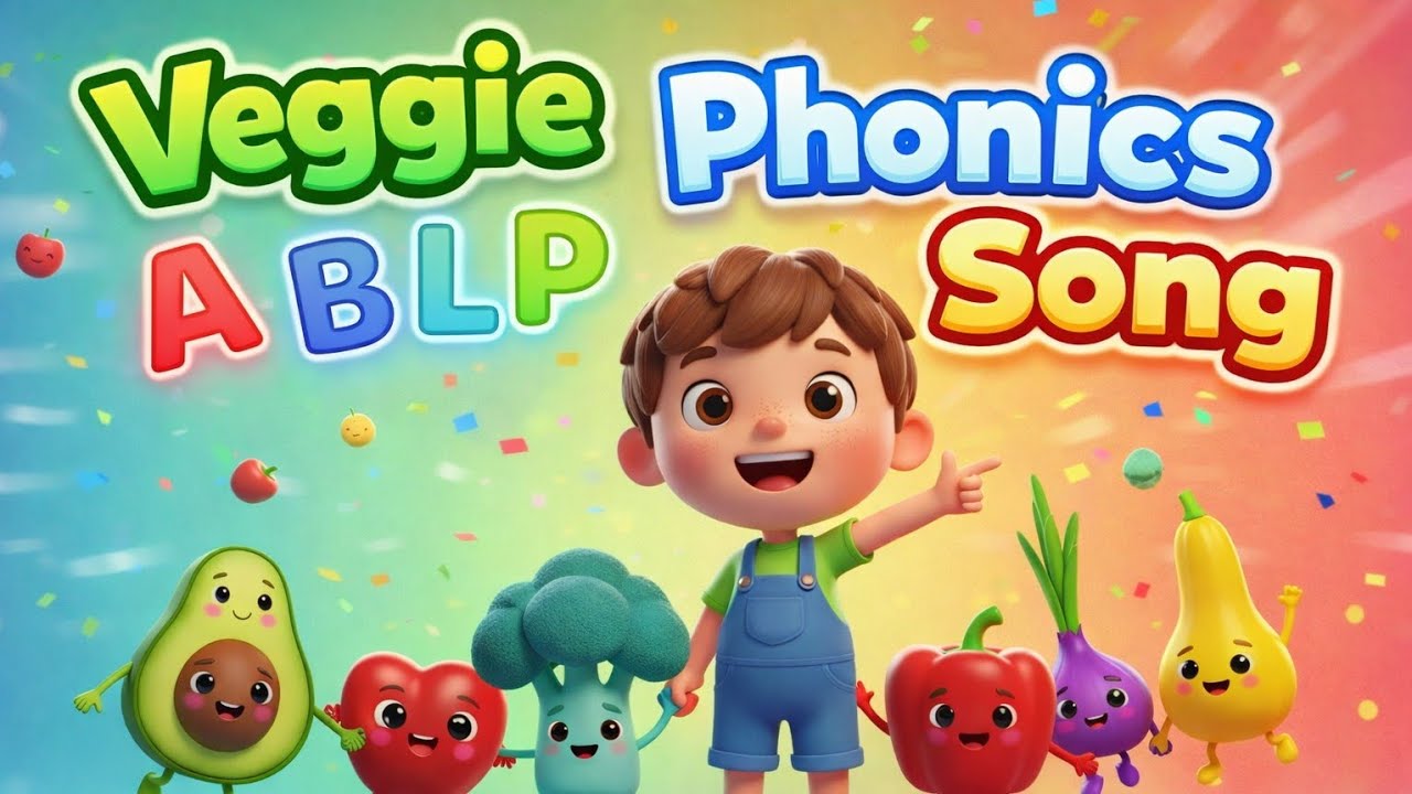Veggie Phonics Song 🥑 | ABC Vegetables Song for Kids | Learn A B L R P ...