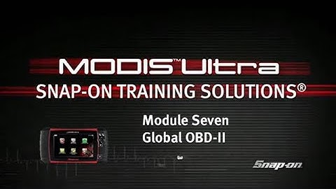 MODIS Ultra Training Module 07 | Snap-on Diagnostics UK