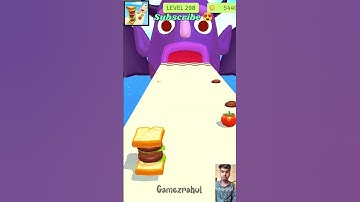 Sandwich Runner All Level 🍞🍔🍰🚦 Gameplay 🚧🚦Walkthrough Android, iOS  Ep - 171 Level : 298