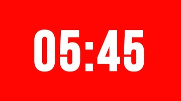 5 Minute 45 Second Timer With Alarm Without Music