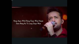 Video voorbeeld van "Rangreza song Atif Aslam ( Lyrical ) | GURI | Lover | New Latest Punjabi Song | Full Song HQ"