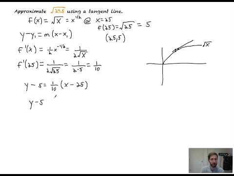 Approximating a Square Root Using a Tangent Line Equation