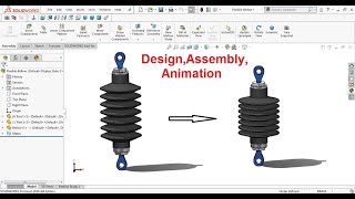 Solidworks Tutorial: Flexible Bellow Design Assembly and Animation