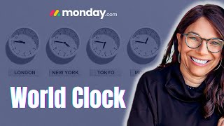 Manage Global Time Zones with the World Clock Feature in monday.com screenshot 2