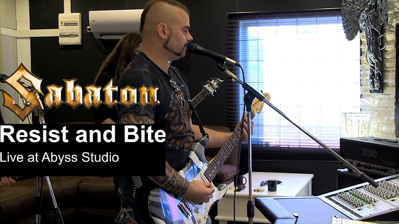 Sabaton - Resist and Bite Studio Recording live 2015 - YouTube