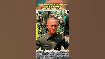 Tentara juga bisa nangis, ketika orangtua tidak bisa hadir dihari pelantikan😥#tni #shortvideo #viral