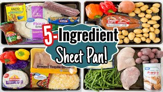 5 FAST & TASTY Sheet Pan Dinners! | The EASIEST 5-Ingredient Recipes | Julia Pacheco by Julia Pacheco 107,529 views 3 months ago 10 minutes, 5 seconds