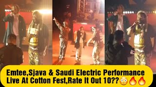 Emtee,Saudi & Sjava Electric Performance At Cotton fest 2023!🔥🔥