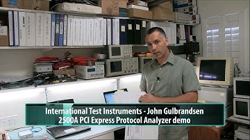 ITIC 2500A PCI Express Protocol Analyzer HW & SW Description