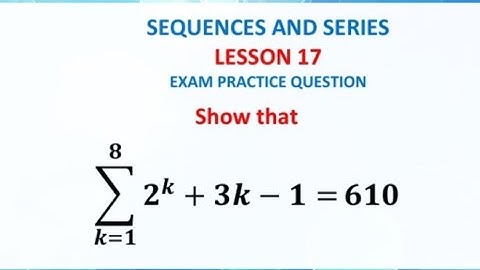 How to find the sum of terms in Arithmetic and Geometric sequence #alevelmaths #grade12