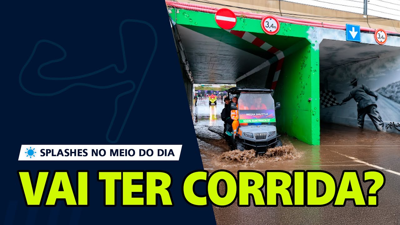 Chuva inunda Zandvoort e compromete atividades da Fórmula 1 pré-GP da Holanda. #f1 #gpdaholanda