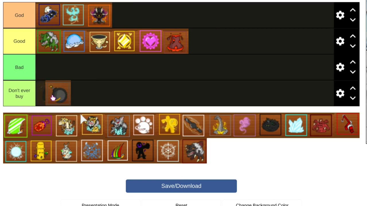 King Legacy Fruits Tier List!! (Updated 2021) 