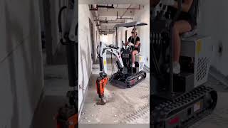 Mini excavators are highly maneuverable and work quickly and steadily. #digger #excavator