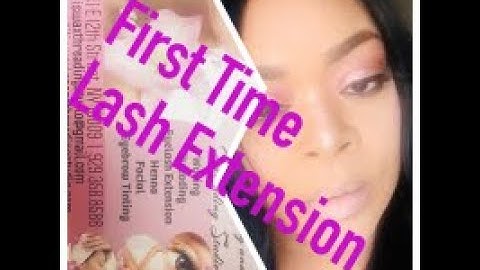 My First Time Getting Eyelash Extensions/2020