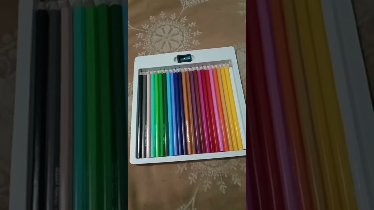 Unboxing New Doms pencil colours samir art room 