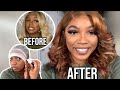 WIG TRANSFORMATION : FROM BLONDE TO HONEY BROWN | COLOR, CUT, INSTALL | Chantler Tiara