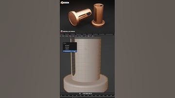 Cylinder slot 3d #blender #3dmodelling #productdesign #hardsurface #topology