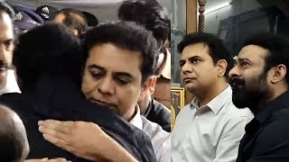 KTR And Prabhas Visuals @ Krishnam Raju House | Manastars