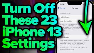 23 iPhone Settings You NEED To Change Now!