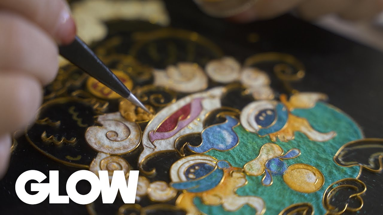 Jingtai Blue / Zhao Meng Cloisonne Enamel Teacher