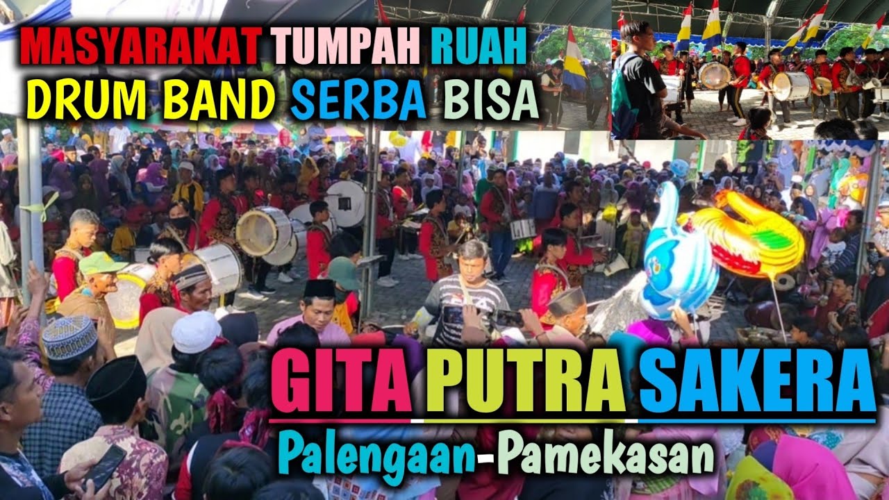HANYA ADA DI MADURA - DRUM BAND SERBA BISA BIKIN MASYARAKAT TUMPAH RUAH #GITA PUTRA SAKERA