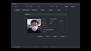 NVR AI- How to configure Face Recognition in NVR