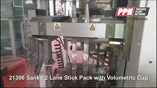 Sanko 2 Lane Stick Pack Machine with Volumetric Cup Filler FC80-2L [21306]