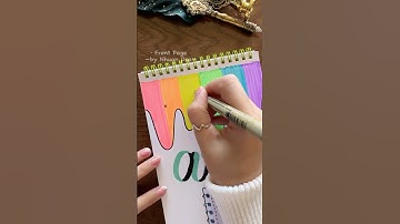 Stunning Front Page Idea 🌈 Art ✏️ #shorts #nhuandao #frontpage