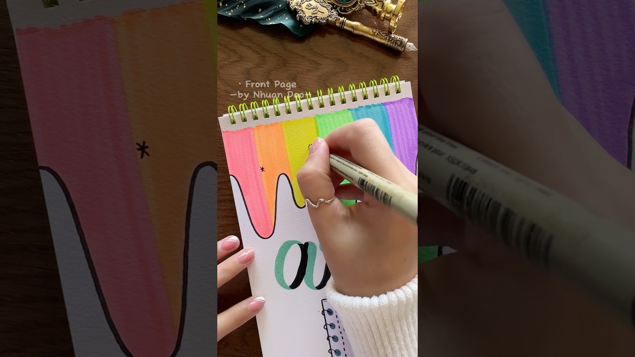 Stunning Front Page Idea ๐ Art โ๏ธ #shorts #nhuandao #frontpage