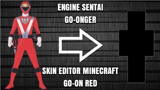 Skin Minecraft Super Sentai - Engine Sentai Go-Onger - Go-On Red