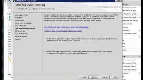 Add a Node to an Existing Failover Cluster in SQL Server 2008