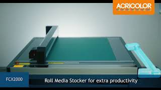 Graphtec FCX2000 - mesa de corte detalles